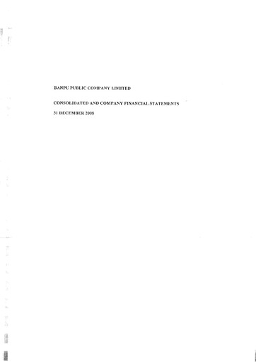 Thumbnail Banpu Public Company Financial Statement 2008