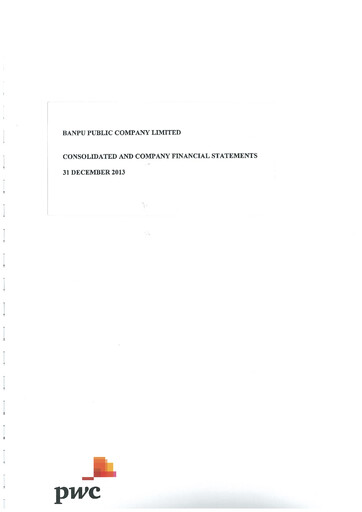 Thumbnail Banpu Public Company Financial Statement 2013