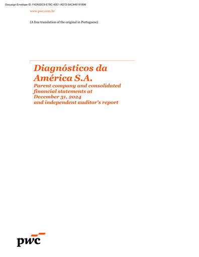 Thumbnail Diagnosticos da America (DASA) Financial Statement 2024