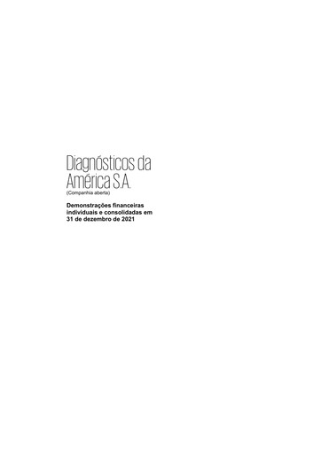 Thumbnail Diagnosticos da America (DASA) Financial Statement 2021