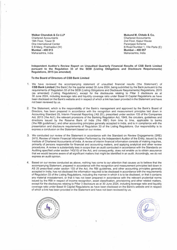 Thumbnail CSB Bank
 Quarterly Report 2024-q1