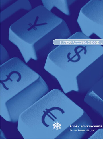 Thumbnail London Stock Exchange Annual Report 1999