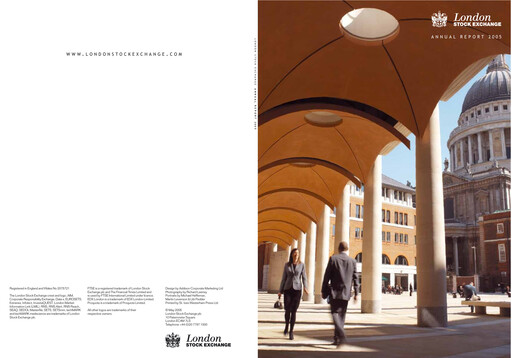 Thumbnail London Stock Exchange Annual Report 2005