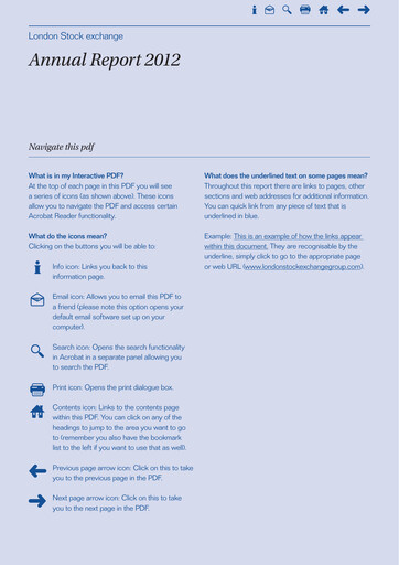 Thumbnail London Stock Exchange Annual Report 2012