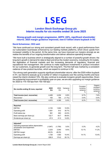Thumbnail London Stock Exchange Half-year Report 2025-h1