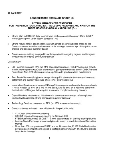 Thumbnail London Stock Exchange Quarterly Report 2017-q1