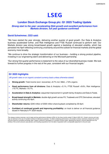 Thumbnail London Stock Exchange Quarterly Report 2025-q1