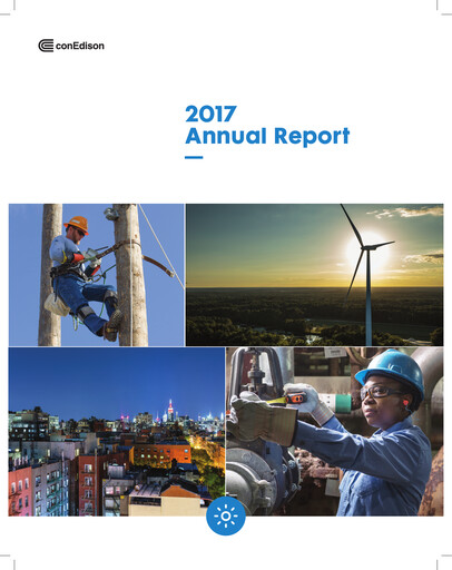 Thumbnail Consolidated Edison Annual Report 2017