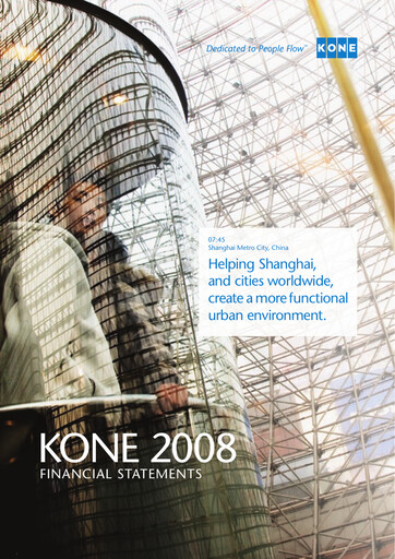 Thumbnail KONE Financial Statement 2008