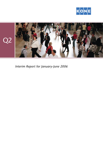 Thumbnail KONE Half-year Report 2006-h1