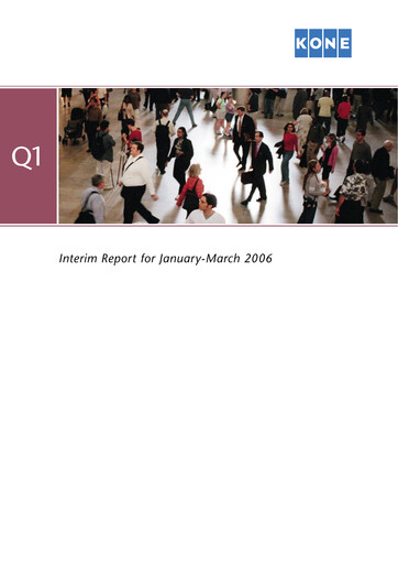 Thumbnail KONE Quarterly Report 2006-q1