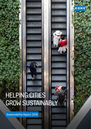 Thumbnail KONE Sustainability Report 2016