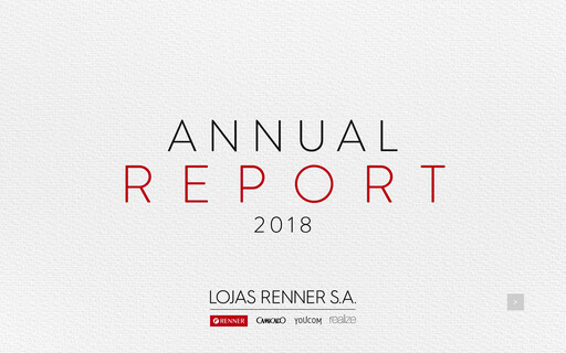 Thumbnail Lojas Renner Annual Report 2018