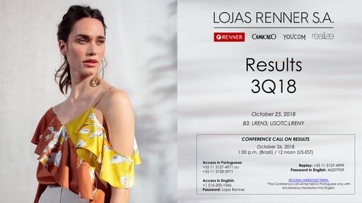 Thumbnail Lojas Renner Quarterly Report 2018-q3