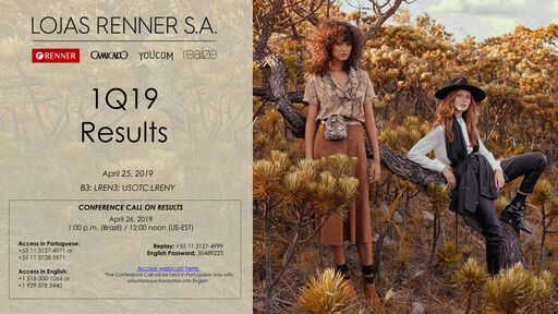 Thumbnail Lojas Renner Quarterly Report 2019-q1