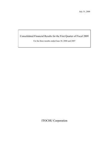 Thumbnail Itōchū Shōji Financial Statement 2008-q1