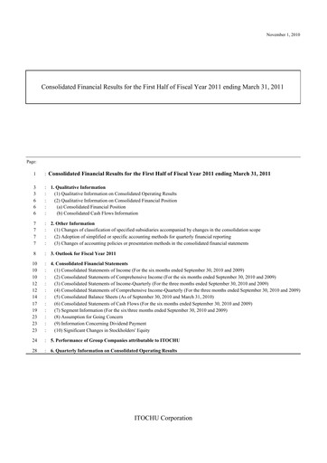 Thumbnail Itōchū Shōji Financial Statement 2010-h1