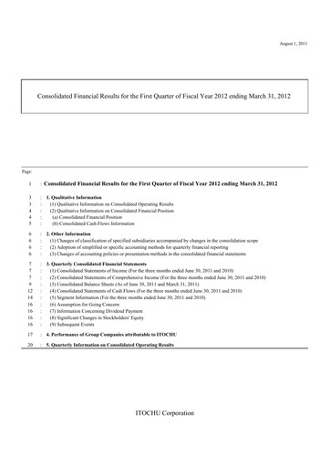 Thumbnail Itōchū Shōji Financial Statement 2011-q1