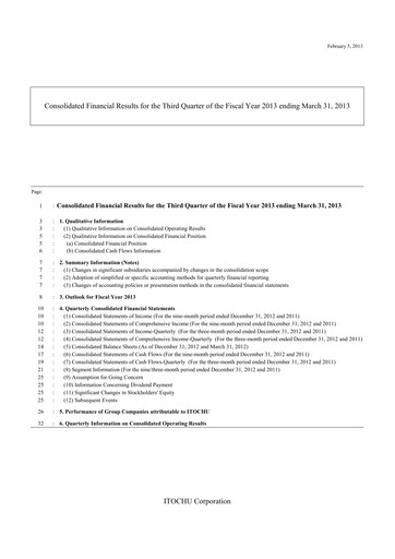Thumbnail Itōchū Shōji Financial Statement 2012-9m