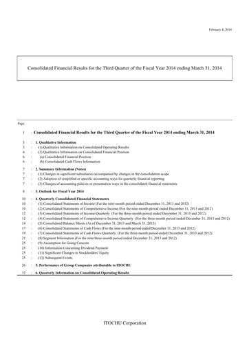 Thumbnail Itōchū Shōji Financial Statement 2013-9m