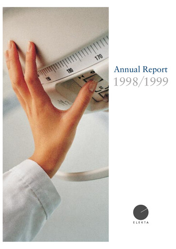 Miniature Elekta AB Rapport annuel 1998-1999