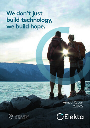 Miniature Elekta AB Rapport annuel 2021-2022