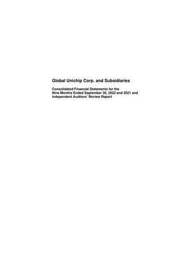 Thumbnail Global Unichip Corp. Quarterly Report 2022-q3