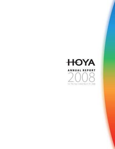 Vorschaubild Hoya Jahresbericht 2008