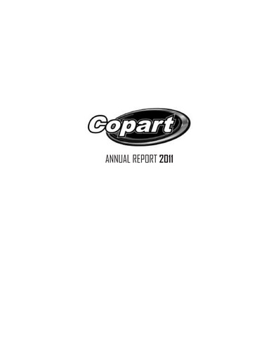 Vorschaubild Copart
 Jahresbericht 2011