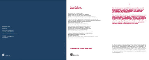 Thumbnail Munich RE (Münchener Rück) Annual Report 2001
