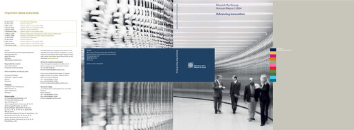 Thumbnail Munich RE (Münchener Rück) Annual Report 2004
