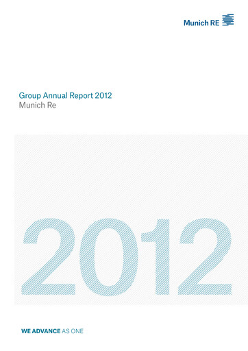 Thumbnail Munich RE (Münchener Rück) Annual Report 2012