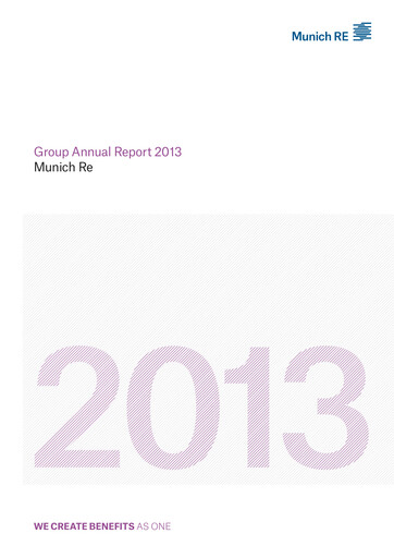 Thumbnail Munich RE (Münchener Rück) Annual Report 2013