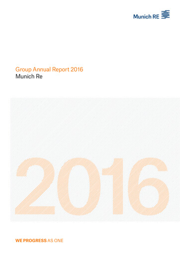 Thumbnail Munich RE (Münchener Rück) Annual Report 2016
