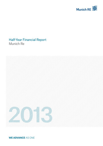 Thumbnail Munich RE (Münchener Rück) Half-year Report 2013-h1