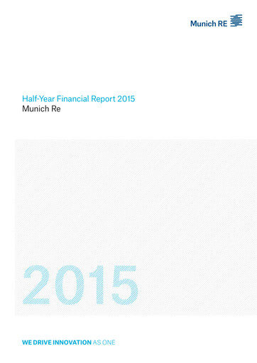 Thumbnail Munich RE (Münchener Rück) Half-year Report 2015-h1