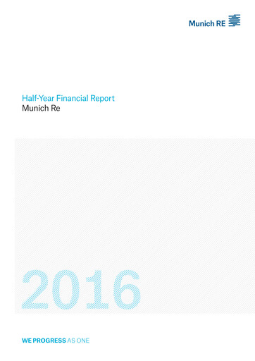 Thumbnail Munich RE (Münchener Rück) Half-year Report 2016-h1