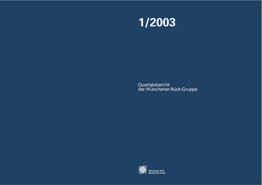 Vorschaubild Munich RE (Münchener Rück) Quartalsbericht 2003-q1