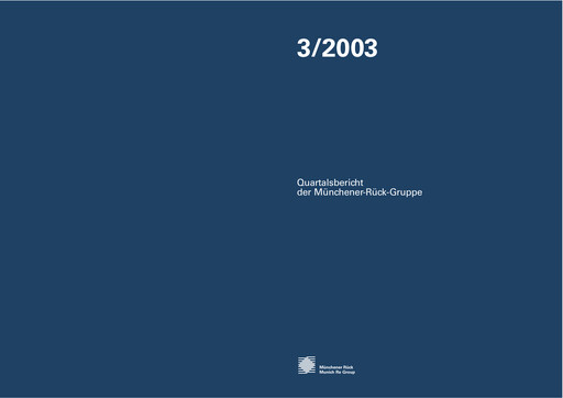 Vorschaubild Munich RE (Münchener Rück) Quartalsbericht 2003-q3