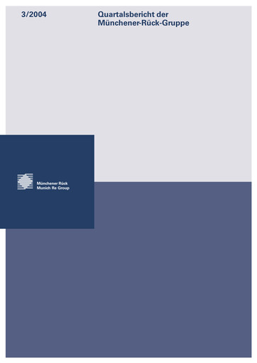 Vorschaubild Munich RE (Münchener Rück) Quartalsbericht 2004-q3