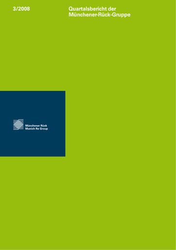 Vorschaubild Munich RE (Münchener Rück) Quartalsbericht 2008-q3