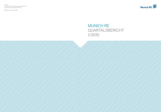 Vorschaubild Munich RE (Münchener Rück) Quartalsbericht 2010-q1