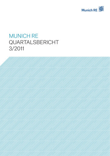 Vorschaubild Munich RE (Münchener Rück) Quartalsbericht 2011-q3
