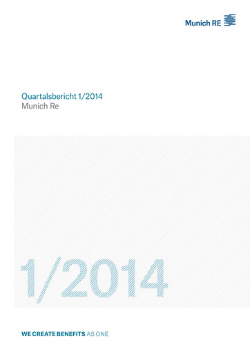 Vorschaubild Munich RE (Münchener Rück) Quartalsbericht 2014-q1