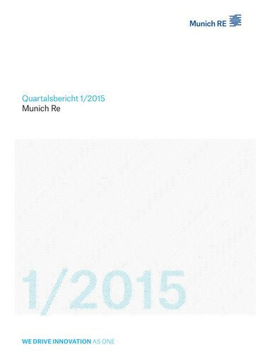 Vorschaubild Munich RE (Münchener Rück) Quartalsbericht 2015-q1