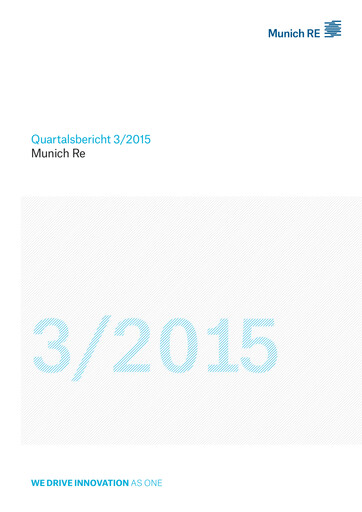 Vorschaubild Munich RE (Münchener Rück) Quartalsbericht 2015-q3