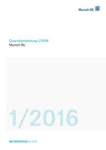 Vorschaubild Munich RE (Münchener Rück) Quartalsbericht 2016-q1