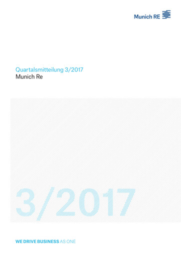 Vorschaubild Munich RE (Münchener Rück) Quartalsbericht 2017-q3