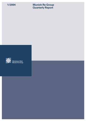 Vorschaubild Munich RE (Münchener Rück) Quartalsbericht 2004-q1