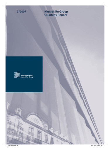 Vorschaubild Munich RE (Münchener Rück) Quartalsbericht 2007-q3